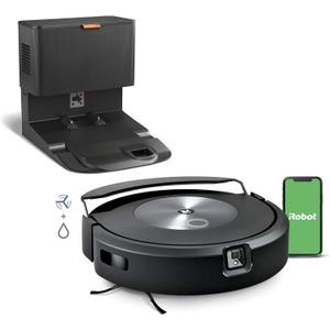 iRobot Roomba Combo j7+ Self-Emptying Robot Vacuum & Mop - Automatically Vacuums and Mops, Fully Retractable Mop pad, Identifies & Avoids Obstacles, Smart Mapping, Works with Alexa, Ideal for Pets
