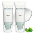 Centella Sunscreen SPF 50+,Face Sun Screen Long-Lasting ProtectionMoisturizing Water Fit Refreshing &Non-GreasyLightweightNO White Cast - Dry Oily SkincareBlue2