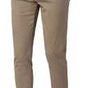 Plaid&Plain Men's Skinny Stretchy Khaki Pants Colored Pants Slim Fit Slacks Tapered Trousers 38Wx30L