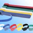 60 PCS 6 Inches Colorful Reusable Cable Ties, Wire Ties, Cord Organizer, Cable Organizer, Adjustable Cable Management