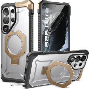 SUPCASE for Samsung Galaxy S26 Ultra Case with Kickstand (Unicorn Beetle Grip), [Wireless Charge Compatible] [Military-Grade Protection] Heavy-Duty Magnetic Phone Case for S26 Ultra 6.9 Inch, Desert