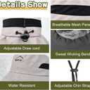 Kids Sun Hat UPF50+ Sun Protection Boys Bucket Hat Summer Girls Beach Hats with Neck Flap Adjustable Fishing Safari Hat (1pack-lightgrey)