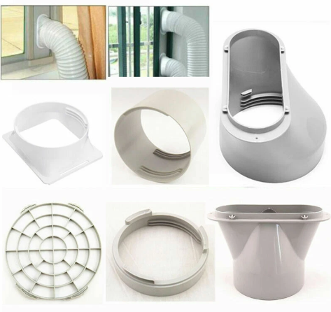 Exhaust Tube Duct Interface Hose Connector Portable Air Conditioner Window Kit