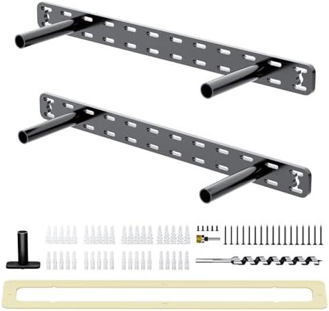 2pcs Floating Shelf Hardware Heavy Duty Hidden Shelf Brackets Support,Wall Mounting Invisible Floating Shelves Bracket with Jig (18" x 4" x 1.5" with Tools)