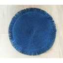HDO 4 PK Fringle Placemat Blue