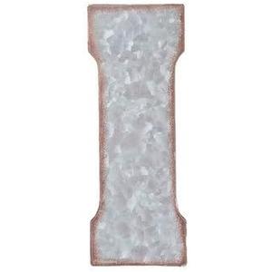 Letter I - 7" Galvanized Metal Letter