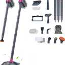 ScrubWiz 10-in-1 Steam Cleaner, Steam Mop & Detachable Handheld Steam Cleaner with 320ml Water Tank, 10s Fast Heating, Portable Steamer for Kitchen, Black