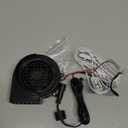 Air Blower Fan for Inflatables, 12V 0.8A Mini Airup Replacement Blower Fan with 1.0A Adapter and 3 LEDs Bulbs Light for Halloween and Christmas Inflatables (IP68 Waterproof, 4500RPM, 3.8 * 3.8'')