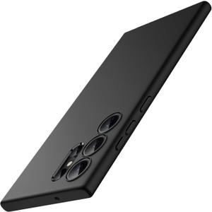 JETech Slim Fit Case for Samsung Galaxy S23 Ultra 5G 6.8-Inch, Soft TPU Thin Protective Phone Cover with Matte Finish, Shockproof (Black)