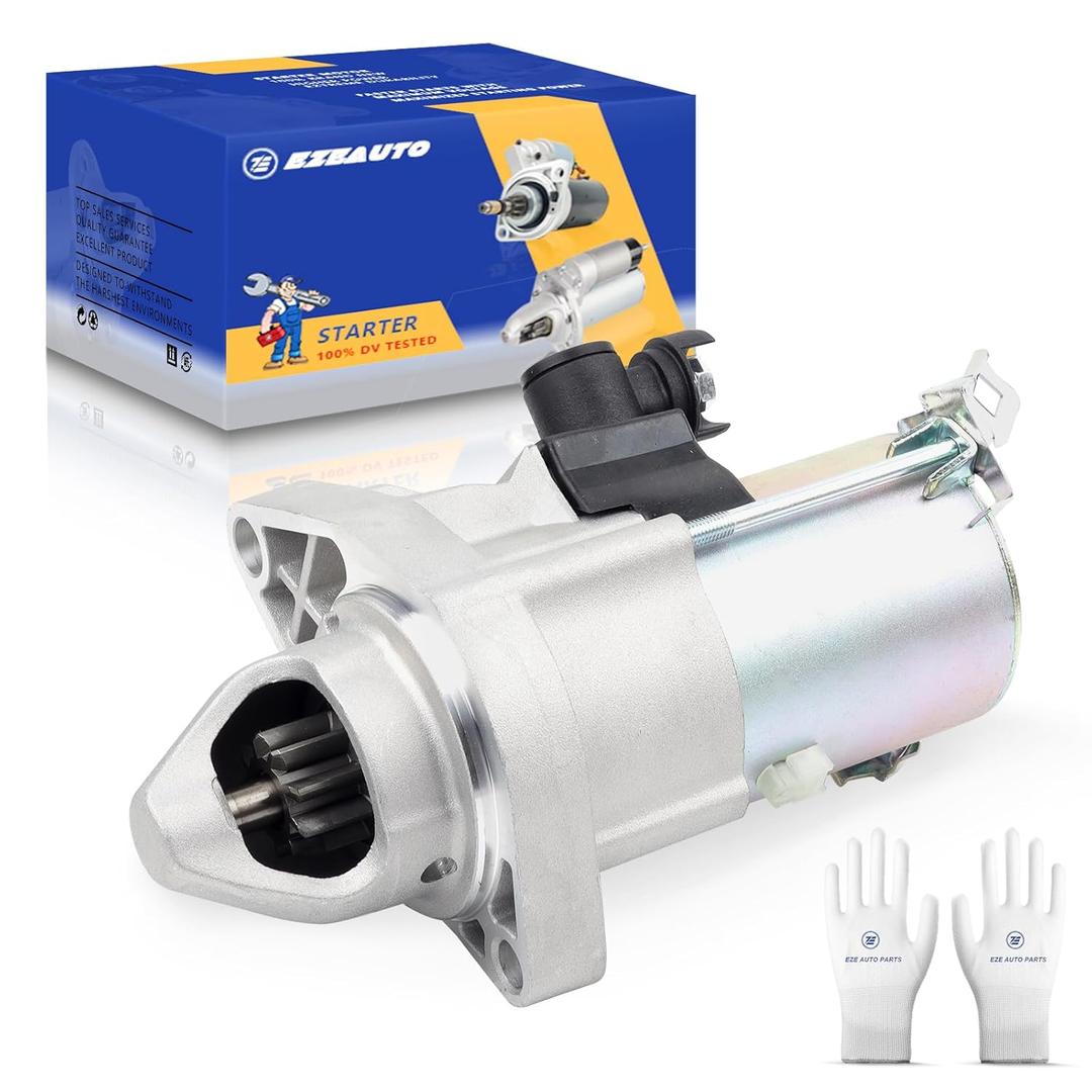 Ezexpreze 17958N Starter Compatible with Honda Civic 2006 2007 2008 2009 2010 2011 1.8L, 12V 1.2KW 9-Teeth Clockwise, OE#, 31200-RNA-A51, SM71001, 41054130