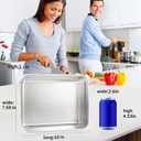 GIUOIDUO Stainless Steel Lunch Box 6-Pack,Stackable Snack Storage Boxes, Lid Food Container, Reusable Food Storage Container for Travel and Work, Dishwasher Safe, Freezer Safe