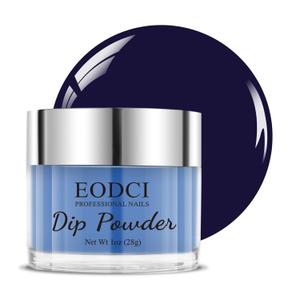 Nail Art Dip Powder, Dark Blue Dipping powder Long Lasting Dip Nail Colors lasted 21 days No UV/LED Lamp Required Nail DIY Home Gift 1oz