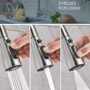 Cobbe Kitchen Faucet Head Replacement, Pull Down Spray Head for Kitchen Sink Faucet, 3 Function Kitchen Sink Sprayer Replacement with 12 Faucet Adapter, American Standard, Brushed Nickel