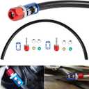 800-671 A/C Line Splice Kit for 3/8 Line With No.6 Hose, A/C Air Conditioning Repair Splice Connector, Universal Fit For 3/8'' Hose to Hard Lines Repair