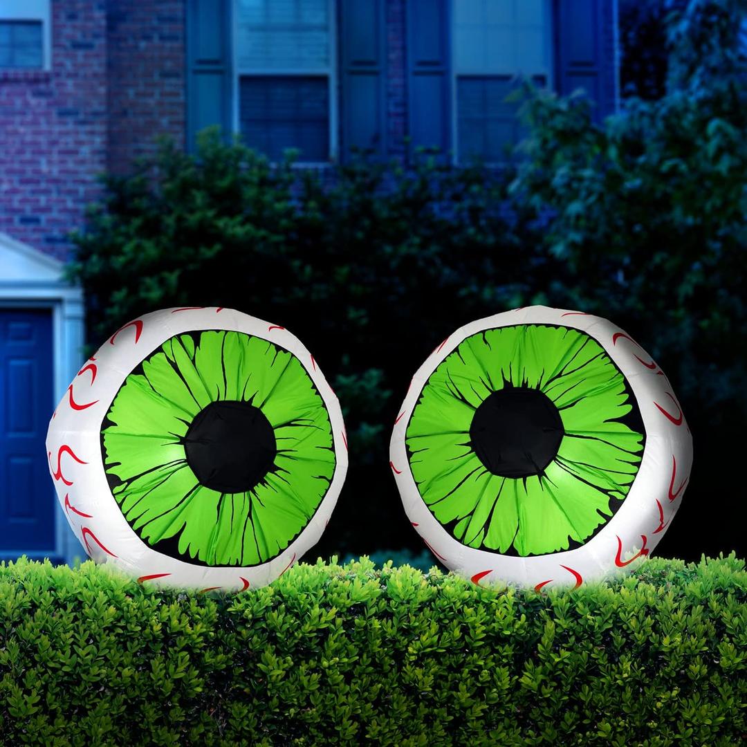 Joiedomi 2 Packs Halloween Inflatables Large Set of Eyes Decoration Blow Ups Green Eyes for Yard 3 Ft Inflatable Halloween Decor Outdoor with LEDs Party Supplies Blow up Decoration for Indoor, Outdoor Joiedomi 2 Packs Halloween Inflatables Large Set of Eyes Decoration Blow Ups Green Eyes for Yard 3 Ft Inflatable Halloween Decor Outdoor with LEDs Party Supplies Blow up Decoration for Indoor, Outdoor