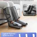 Air Compression Leg Massager with Heat : Foot and Calf Massager for Circulation and Pain Relief - 9 Intensity, 4 Modes, 3 Heating, Vibration, for Sitting/Standing Jobs & Home Use