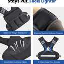 LIONSCOOL Adjustable Weighted Vest for Men and Women, 20-32LB Black