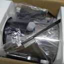 Qcen Juicer Machine, 800W Centrifugal Juicer Extractor with Wide Mouth 3 Feed Chute for Fruit Vegetable, Easy to Clean, Stainless Steel, BPA-free (Black)