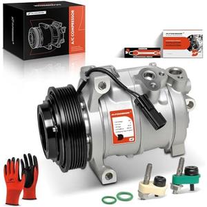 A-Premium Air Conditioner AC Compressor with Clutch Compatible with Jeep Grand Cherokee 2011-2021 & Dodge Charger 2011-2013, Durango 2011-2015, Challenger & Chrysler 300