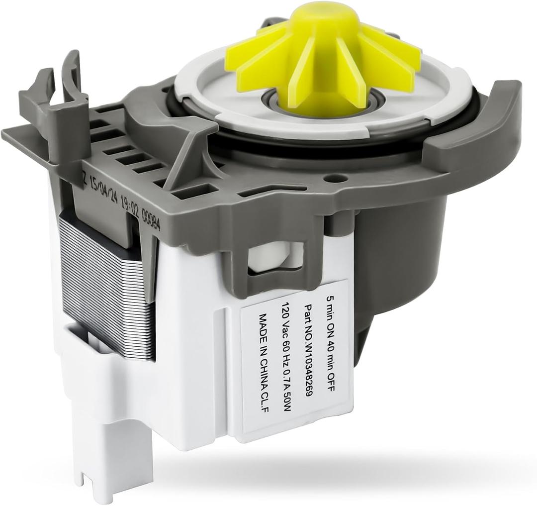 Dishwasher Drain Pump Fit for Whirl-pool WDF560SAFM2 WDF520PADW WDT720PADB2 WDTA50SAHZ0 WDT730PAHZ0 WDF520PADB3 WDT970SAHZ0 WDT710PAHZ1 WDT970SAHV0 WDT720PADM2 WDT750SAHZ0 WDP350PAAW5 WDF330PAHT0