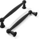 khtumeware 2 Pack 5 Inch(128mm) Matte Black Cabinet Pulls, Black Kitchen Cabinet Handles Kitchen Cabinet Hardware for Cupboard Drawer Handles Dresser Pulls