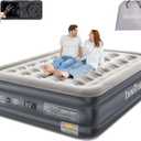 InnoTruth Air Mattress Queen with Built in Pump, Inflatable Blow up Mattress, 18" Raised Colchones Inflables Air Bed for Guests & Home, Ideal for Home Use and Outdoor Camping, 650lb Weight Capacity (Grey)