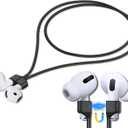 Inesore Magnetic Airpod Pro Strap, AirPodStrap AirPod Lanyard (1 Pack, F-black)