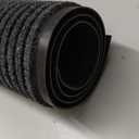 Amyracel Front Door Mat Indoor Outdoor Entrance, 36" x 120" All-Season Waterproof Doormat for Enterway, Heavy Duty Commercial Floor Mat, Fade Resistant, Rubber Back, Low Profile, Easy Clean (Grey Double Stripe)