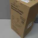 LEVERLOC Shower Caddy Suction Cup, Shower Organizer Removable Bathroom Shelf, Storage Suction Powerful Max Hold 22lbs Bathroom Caddy Waterproof Holder, White