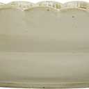 Stoneware Bowl with Scalloped Edge, Ivory