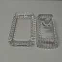 Clear Glass Butter Dish with Lid, Covered Butter Stick Holder Tray, Crystal Glass Butter Storage Container for Fridge Countertop