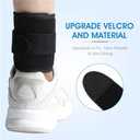 Adjustable Drop Foot Brace Foot Up AFO Brace Unisex Fits for Right/Left Foot Orthosis Ankle Brace Support, Improve Walking Gait, Effective Relieve Pain for Achilles Tendon (Black)