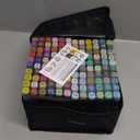 Alcohol Markers, 120 Colors Art Drawing Set for Kids Adults Dual Tip Permanent Sketch, With Organizing Case