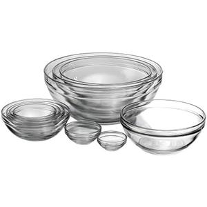 Anchor Hocking 7 Piece Mixing Bowl Set, Nesting Serving Bowls & Mixing Bowls