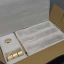 Hewory Gold Hurricane Candle Holders: Brass Candlestick Holders Set of 3 Tall Taper Candle Holders for Candlesticks Candle Sticks Holder Decor for Table Centerpiece Wedding Party Christmas Decorations