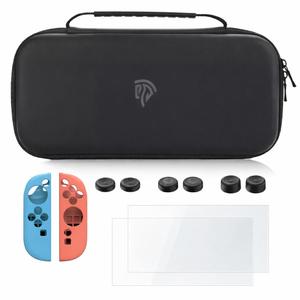 EasySMX Carrying Case for Nintendo Switch 2, [2025 Upgraded] Switch 2 Accessories Kit, Portable Travel Case with 2 Joycon Covers, 8 Thumb Grips, 2 HD Screen Protectors & Install Frame