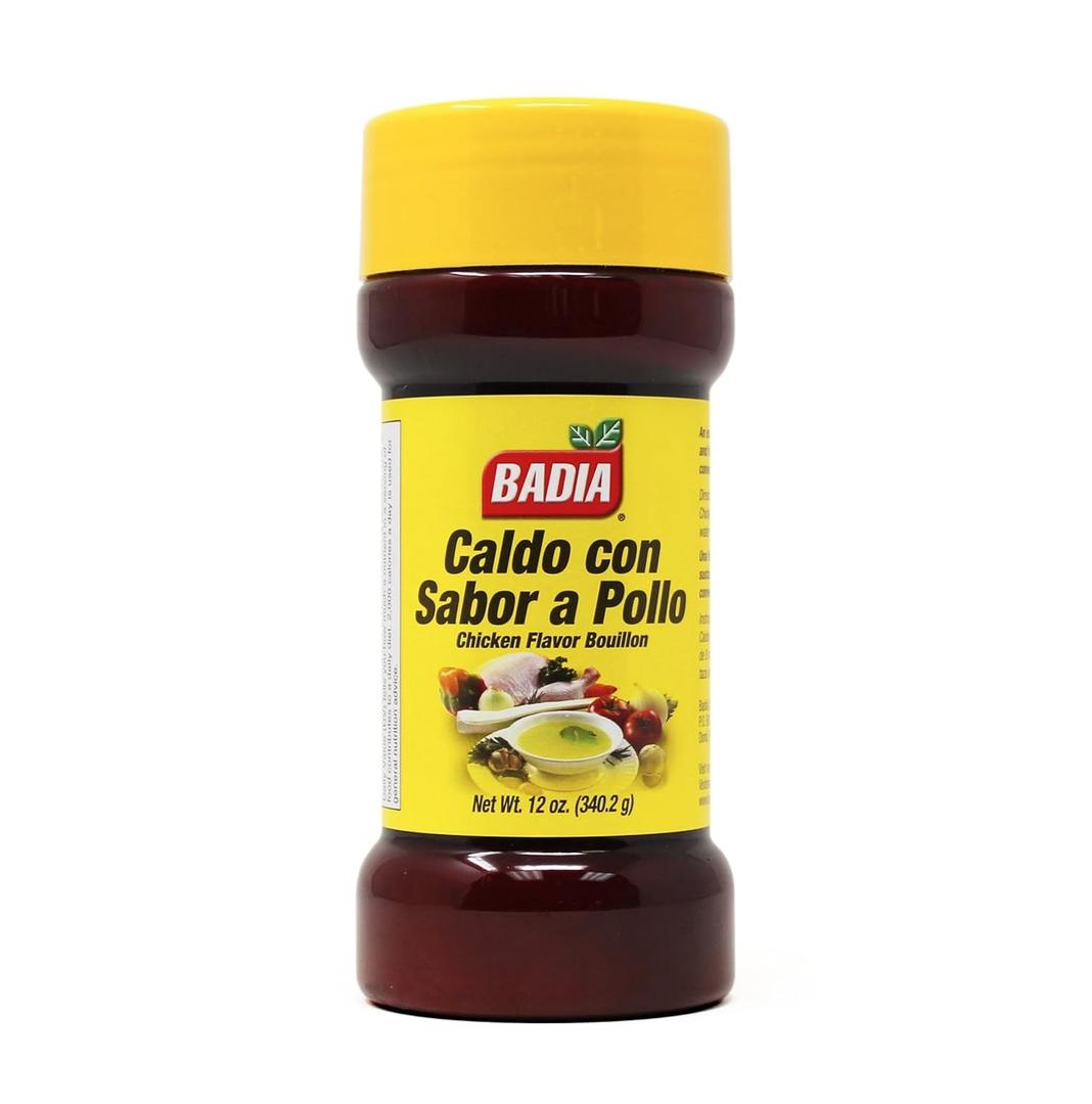 2 x Badia Chicken Flavor Bouillon, 12 oz  Rich Natural Savory Seasoning for Soups, Rice, Stews & Marinades (EXP 12/01/27)