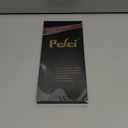 Pefei Tweezers Set - Professional Stainless Steel Tweezers for Eyebrows - Great Precision for Facial Hair, Splinter and Ingrown Hair Removal (Black)