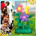 Syhood 6 ft Summer Inflatable Sunflower Decoration Large Inflatable Flower LED Blow up Decor for Spring Summer Holiday Outdoor Yard Lawn Party Supplies(Flower)