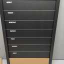 MasterVision Combo Weekly Planner Wallmount Chalkboard with Natural Cork Strip, Black Frame, 16 x 24 Inches (PM0329168), Black