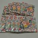 60 Pack Floral Napkins 3 Ply Vintage Napkins 6.5 x 6.5" Retro Flowers Paper Napkins Disposable Party Dinner Hand Napkins Paper Cocktail Napkins for Birthday Wedding Bridal Shower Tableware Decor (B)