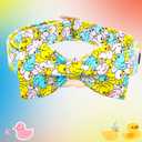 Elegant little tail Dog Collar- Cute Duck Dog Collar with Bow for Large Dogs, Female or Male Adjustable Cotton Summer Pet Bow Holiday Puppy Collar for Small Medium Large Dogs (Large (Pack of 1))