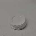 Hushee 12 Pack White Dessert Plates/Salad Dishes Set, Small Dinner Plates for Snacks, Dishes, Round Serving Dishes (7 Inch)