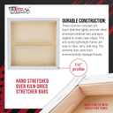 U.S. Art Supply 20"x20" Stretched Canvas for Painting, Gallery Depth 3-Pack