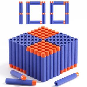 AMOSTING Refill Darts 100PCS Bullets Ammo Pack Compatible for Nerf N-Strike Elite 2.0 Series DinoSquad – Work with All Elite Blasters Blue