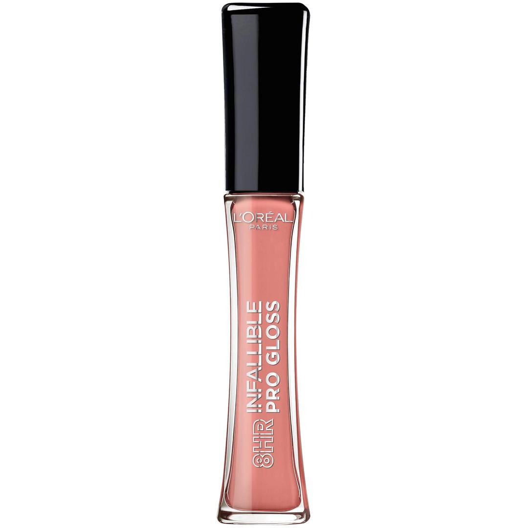 LOreal Paris Makeup Infallible 8 Hour Hydrating Lip Gloss, Shell Pink, 0.21 Fl Oz