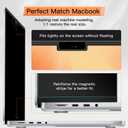 Mamol Magnetic Privacy Screen MacBook Air 13 Inch(2018-2021, M1), Removable Anti Blue Light Glare Filter Screen Protector with Camera Cover for Mac air 13''