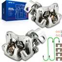 KAX Rear Left & Right Disc Brake Caliper Assembly w/bracket Fits for Honda Civic 1.8L 2006-2015, Civic 2.0L 2006-2011, Civic 2.4L 2012-2015; for Acura ILX 2.0L 2013-2018, Replace# 19B3298 19B3299
