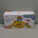 Marstone Toddler Toys for 1 2 Year Old Boys and Girls Gifts: Educational Elephant Slide with 4 Animal Car Toys for Baby 12-18 Months, First Birthday Gifts for Kids, Learning Push Truck Tracks Age 1-2