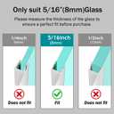 5/16" Glass Shower Door Side Bottom Seal Strip 2 Pack 39 Inch H Type
